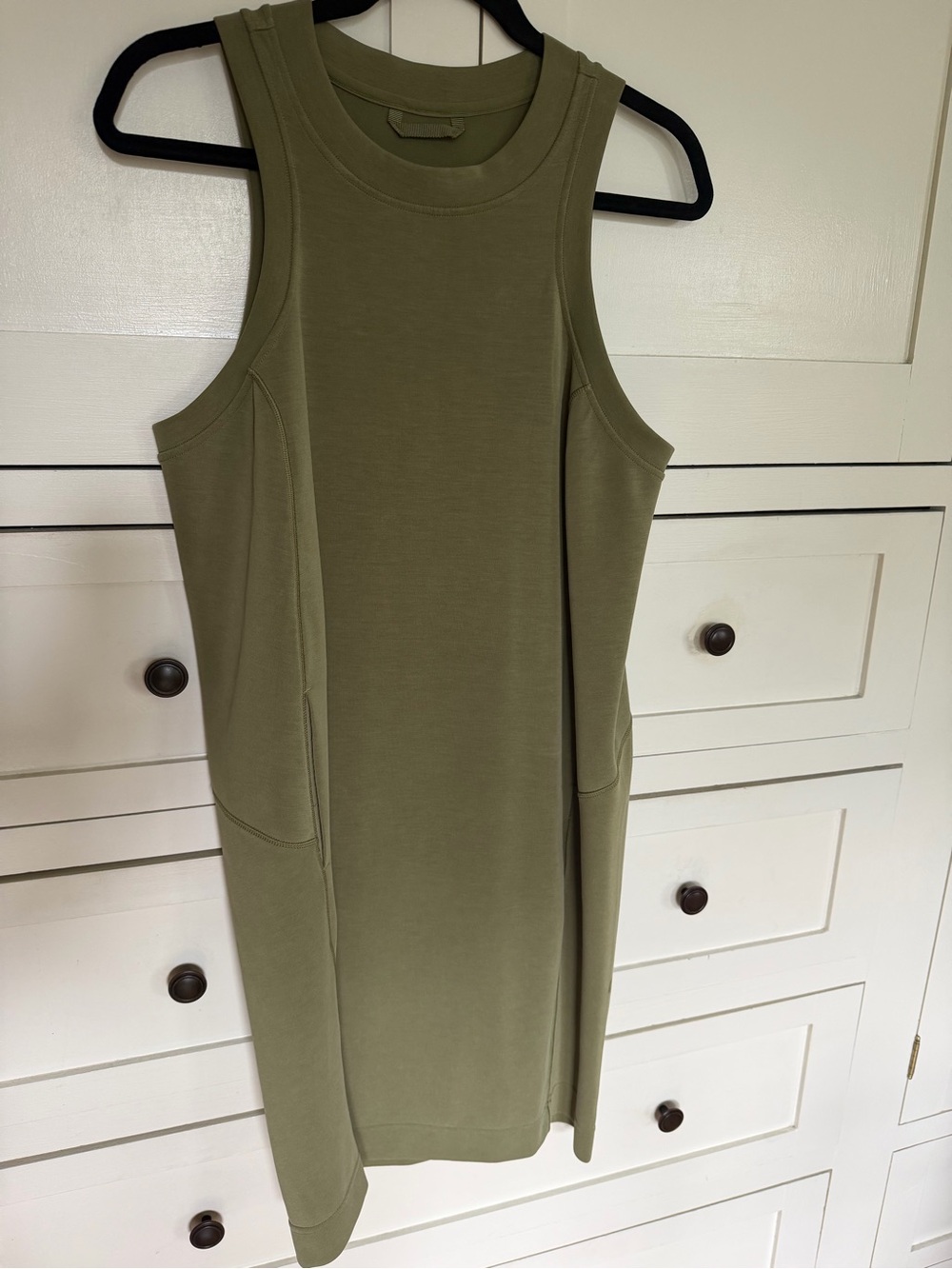 lululemon athletica Olive Green Sleeveless Shift Dress